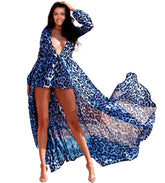 Blue Leopard Dress shorts